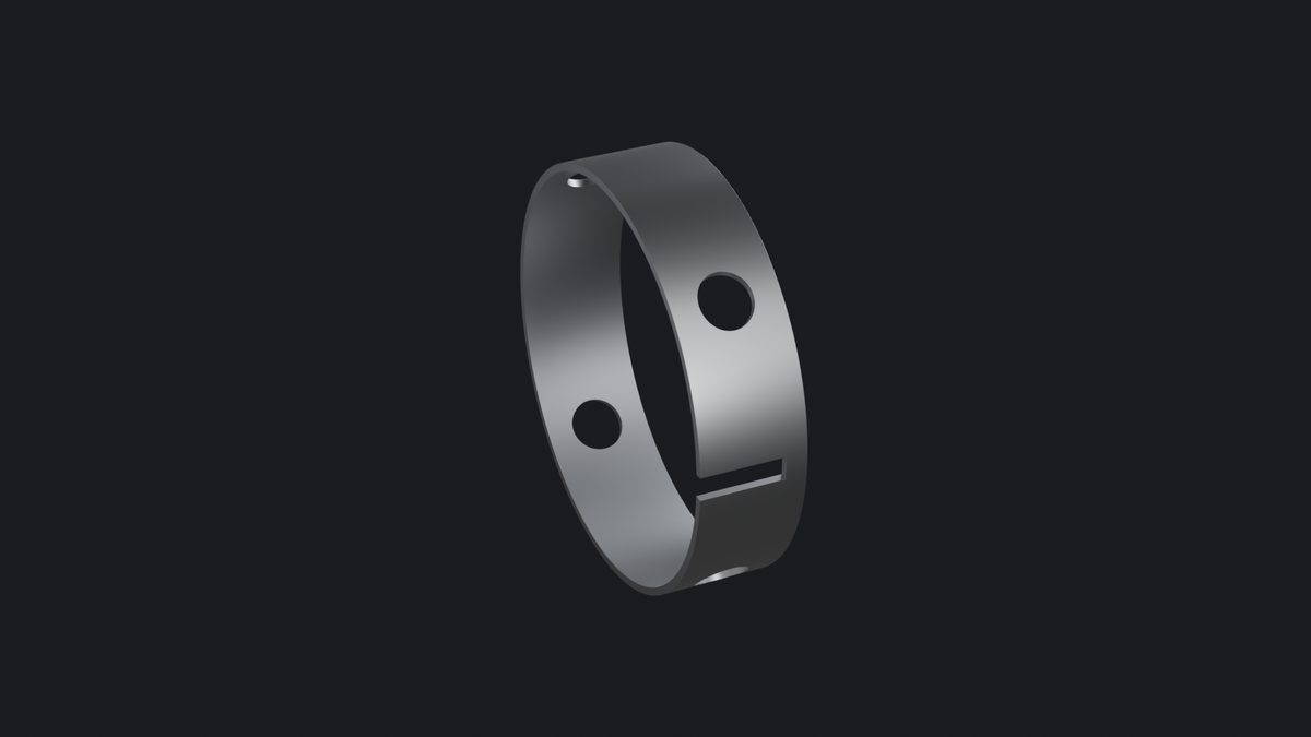 Laser-cut pull ring for a steerable catheter